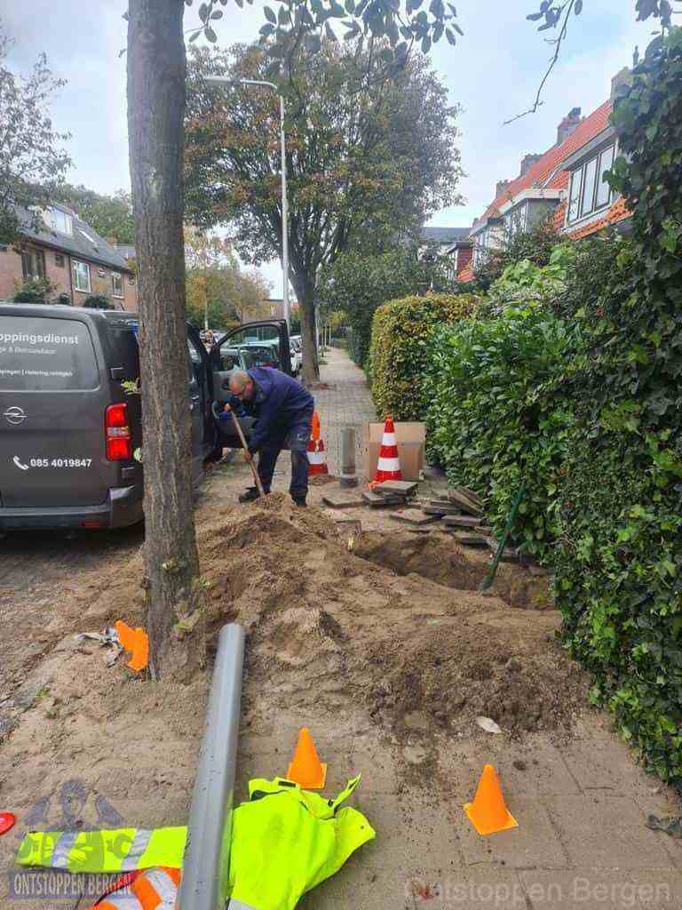 Graven riool Bergen