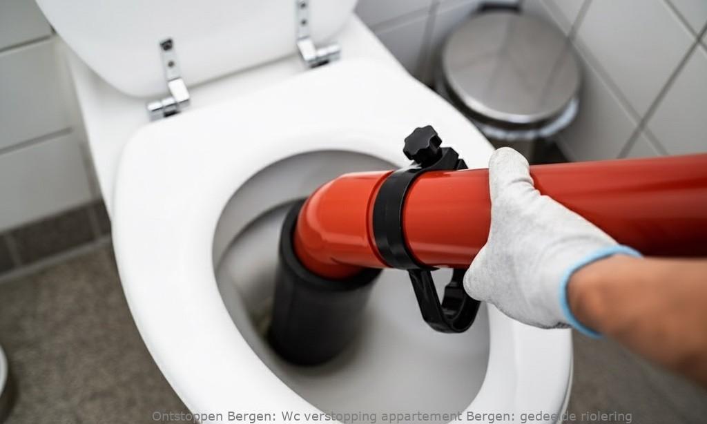 Wc verstopping appartement Bergen: gedeelde riolering